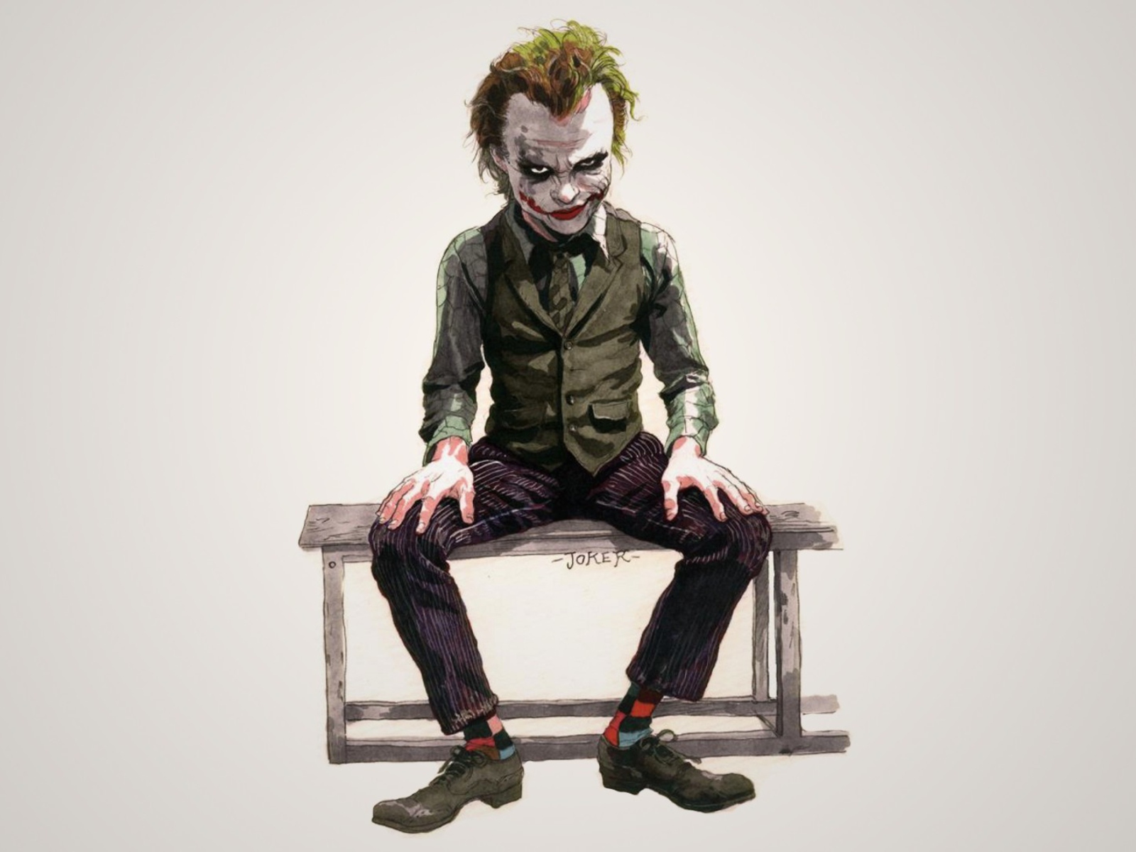 Fondo de pantalla The Dark Knight, Joker 1600x1200