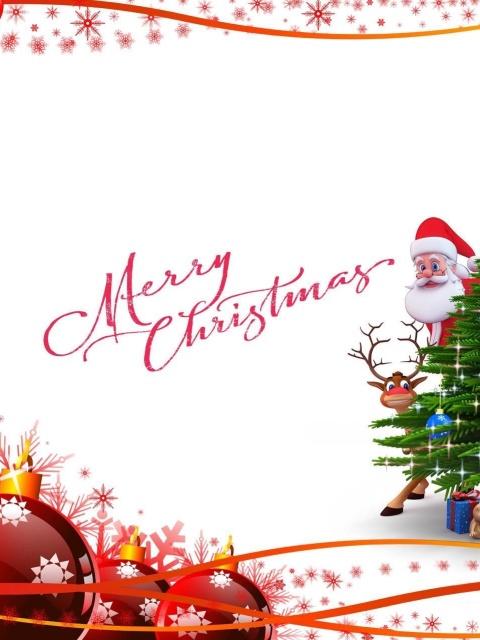 Screenshot №1 pro téma Merry Christmas Card 480x640