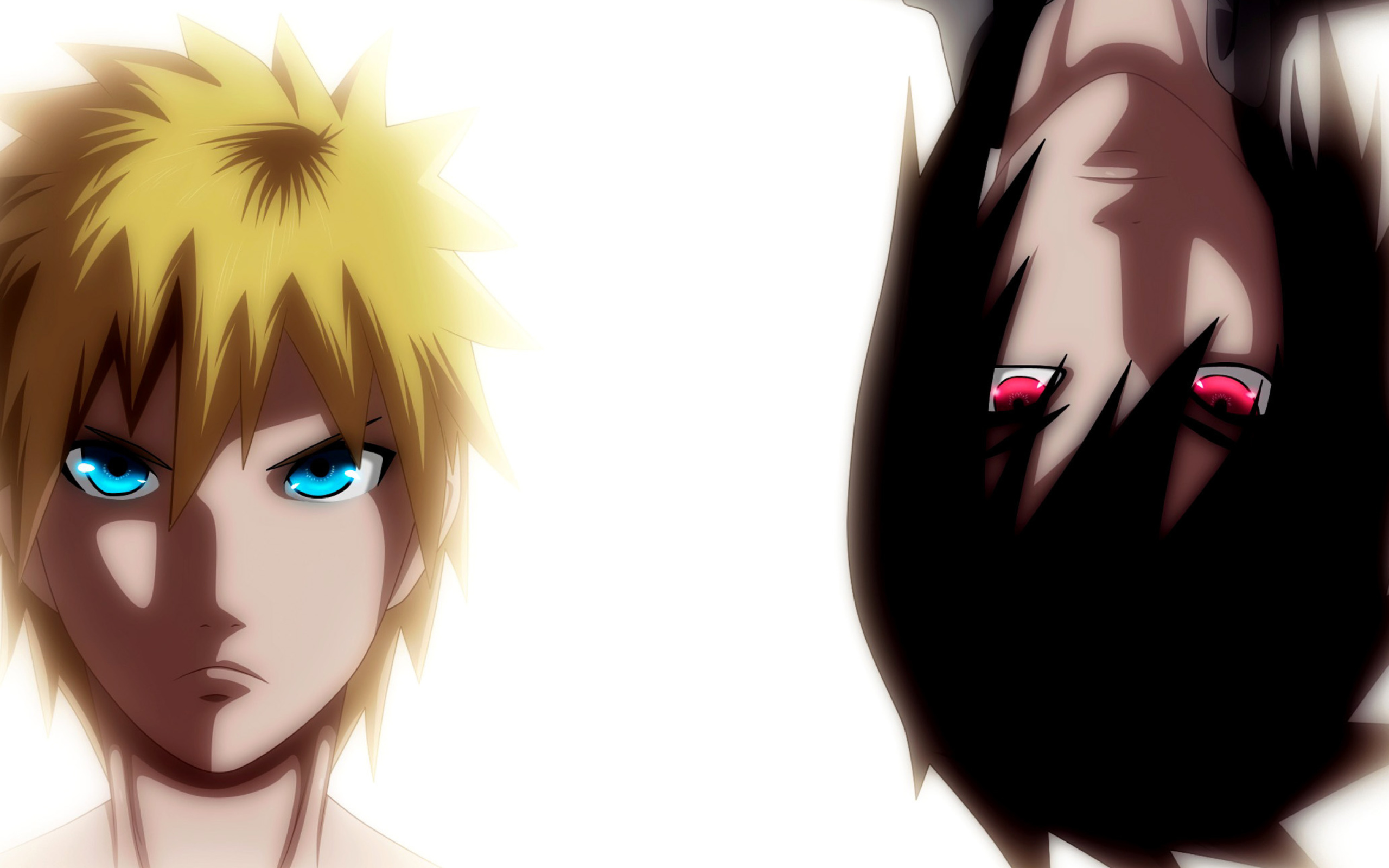 Screenshot №1 pro téma Naruto, Uchiha Sasuke and Uzumaki Naruto 2560x1600