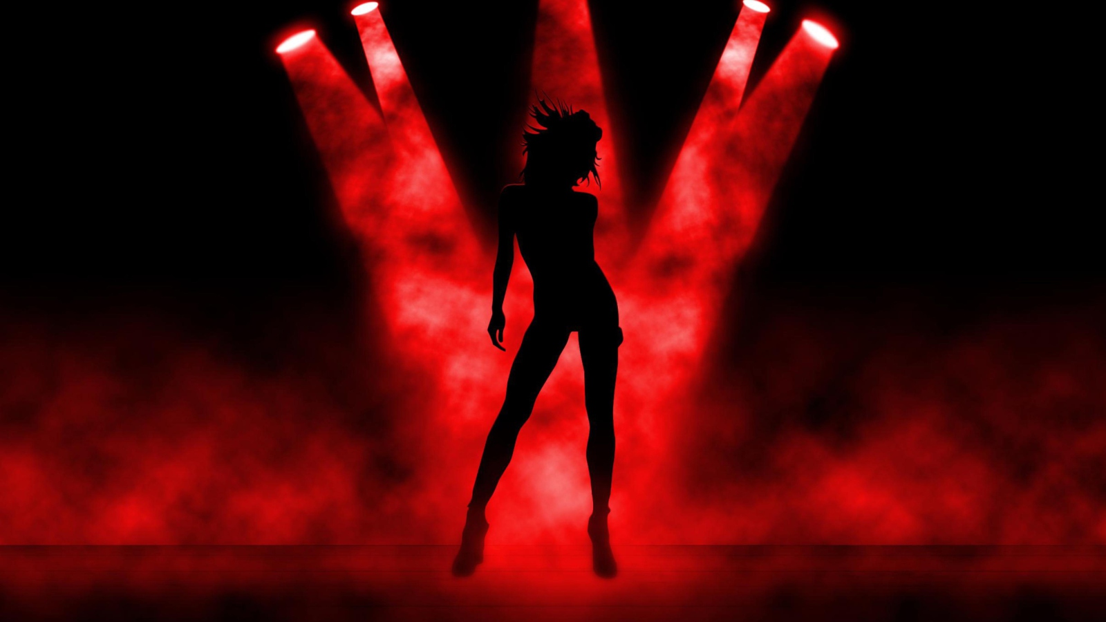 Screenshot №1 pro téma Red Lights Dance 1600x900