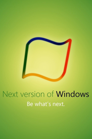 Fondo de pantalla Windows 8 Green Edition 320x480