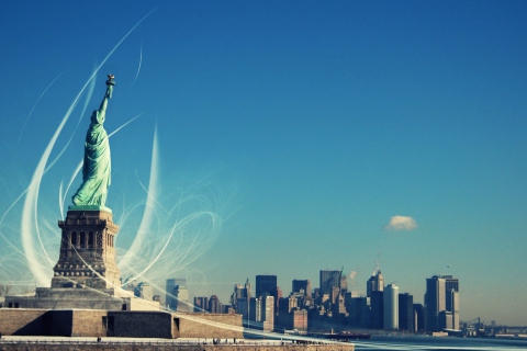 Screenshot №1 pro téma Statue Of Liberty 480x320