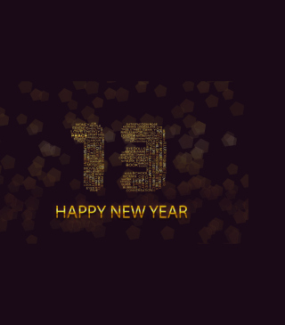 Happy New Year 2013 - Obrázkek zdarma pro 320x480