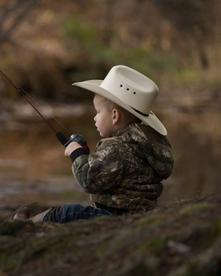 Fisherman Kid papel de parede para celular para iPhone 6 Plus