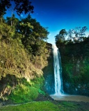 Rocks with Waterfall wallpaper 128x160