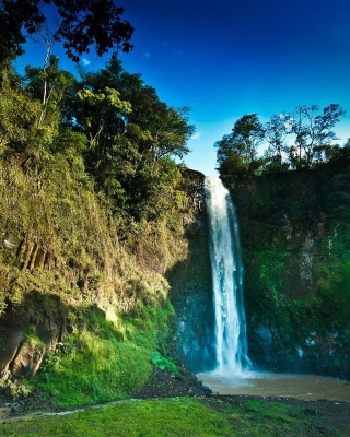 Rocks with Waterfall sfondi gratuiti per Nokia Lumia 800