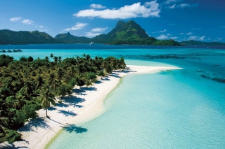 Pacific Ocean Tahiti Bay sfondi gratuiti per cellulari Android, iPhone, iPad e desktop