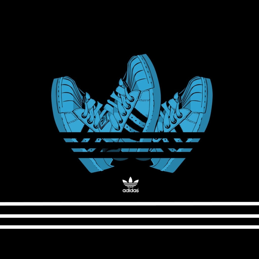 Das Adidas Shoes Wallpaper 1024x1024