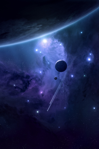 Milky Way and Stars wallpaper 320x480