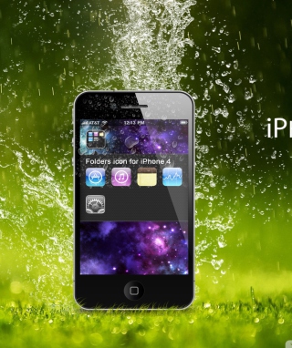 Rain Drops iPhone 4G - Obrázkek zdarma pro Nokia Asha 305