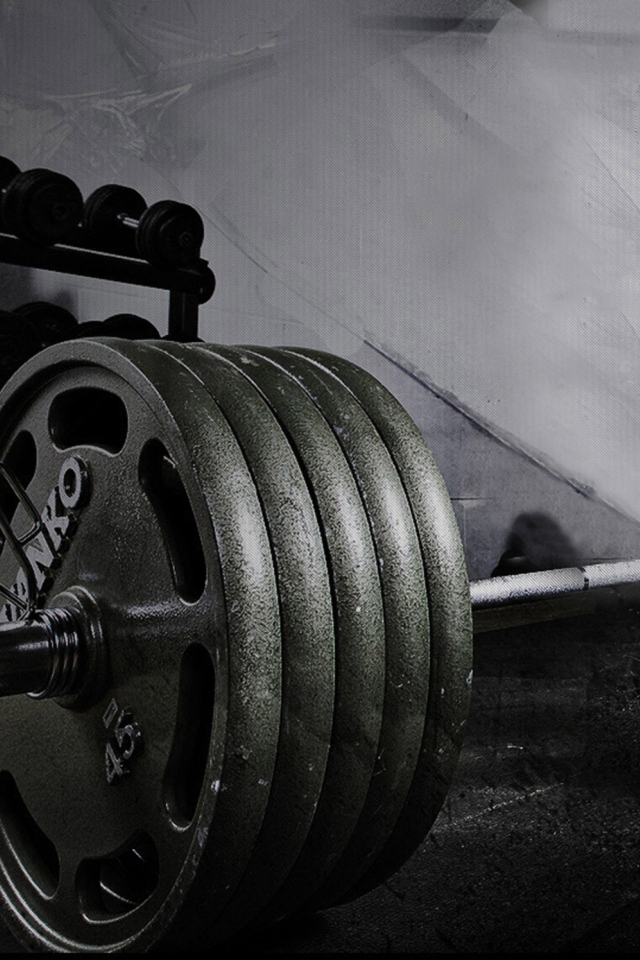 Weight Bar Gym Workout wallpaper 640x960