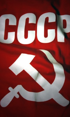Das USSR Flag Wallpaper 240x400