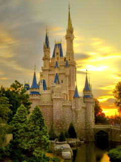 Fondo de pantalla Disneyland Castle 240x320