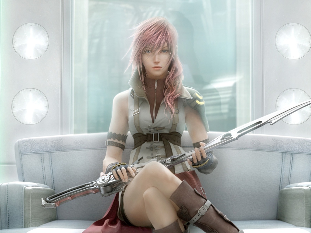 Screenshot №1 pro téma Lightning - Final Fantasy 1024x768