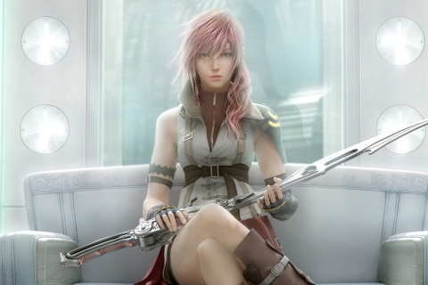 Das Lightning - Final Fantasy Wallpaper 480x320