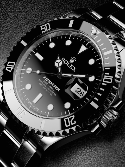 Screenshot №1 pro téma Titanium Watch Rolex 480x640