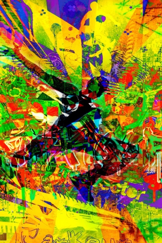 Colorful Abstract wallpaper 320x480