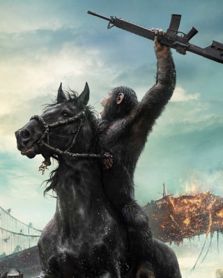Dawn Of The Planet Of The Apes Movie - Obrázkek zdarma pro iPhone 5C