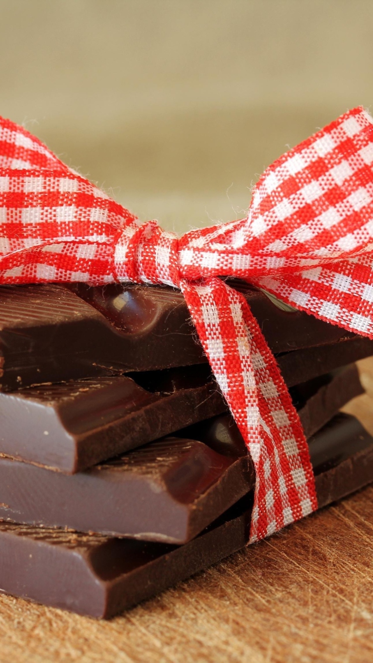 Chocolate And Red Bow screenshot #1 750x1334