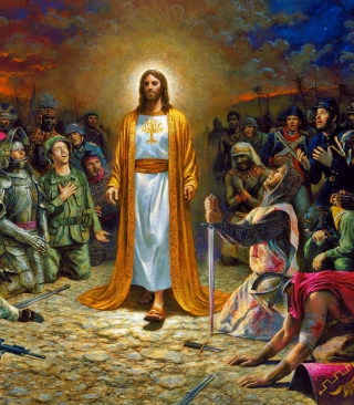 Soldiers & Jesus - Obrázkek zdarma pro Nokia X2-02