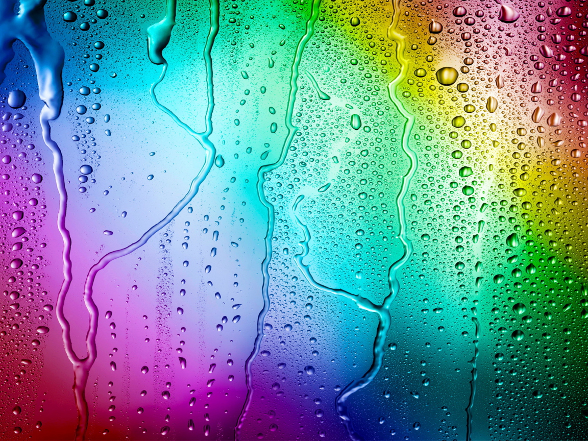 Screenshot №1 pro téma Rainbow Drops 1152x864