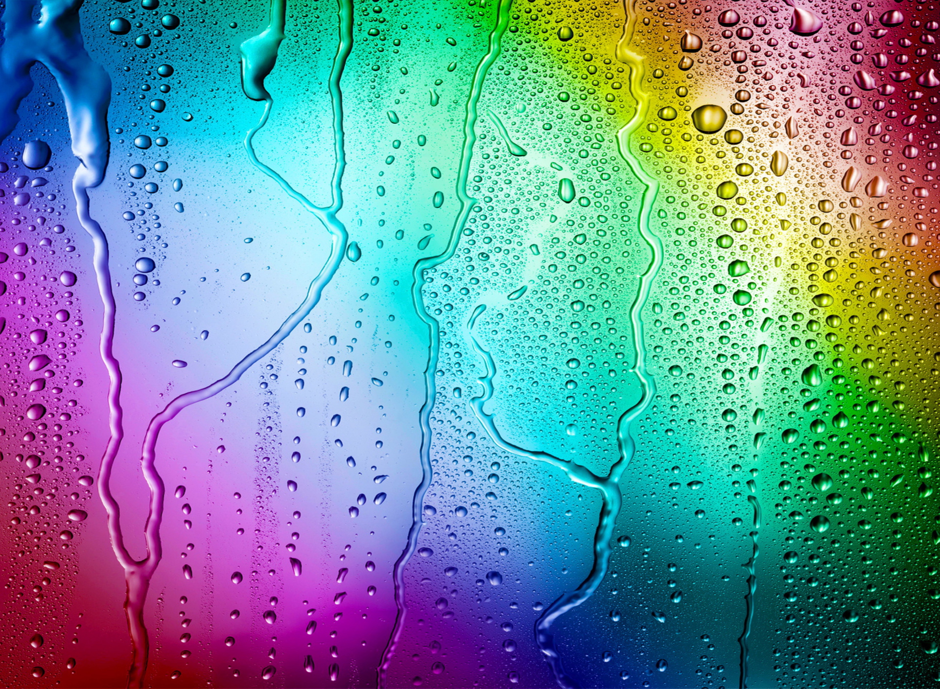 Sfondi Rainbow Drops 1920x1408