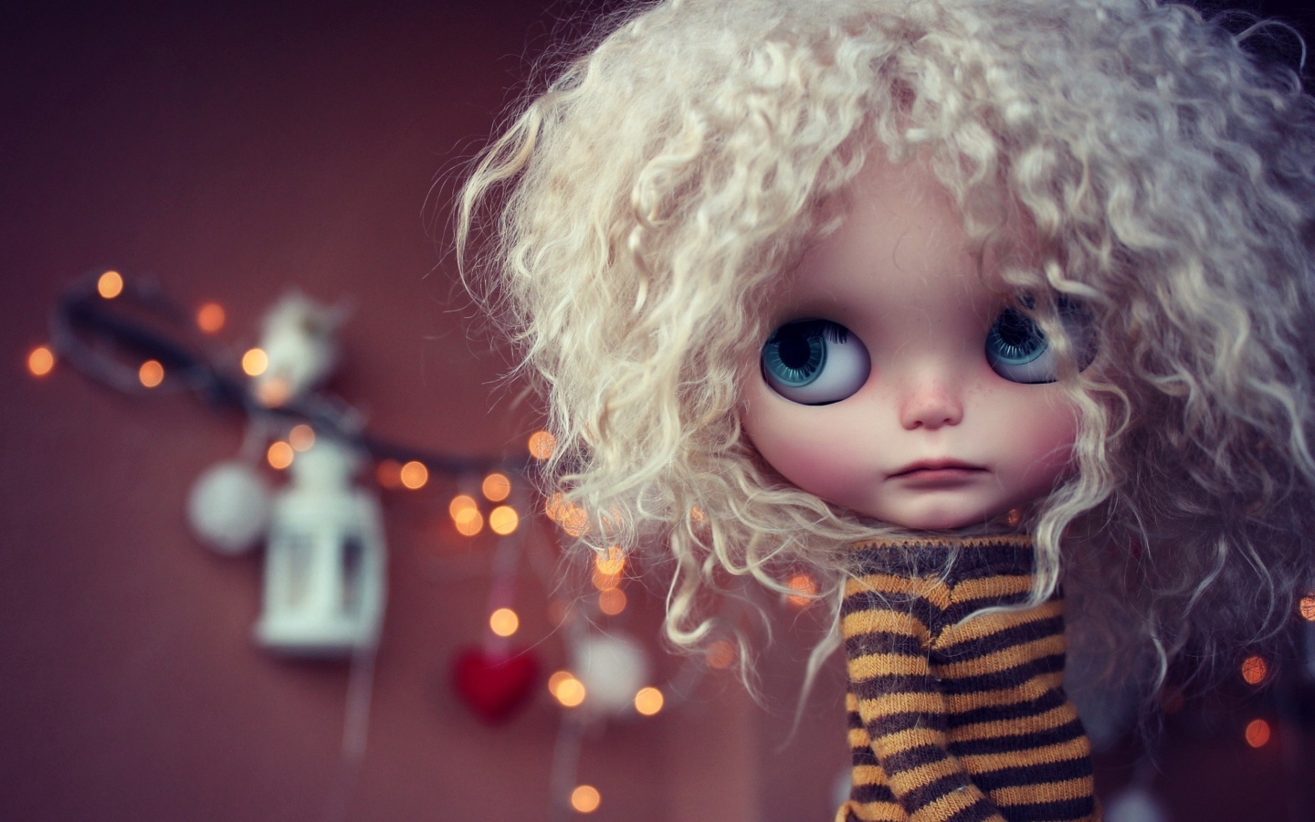 Screenshot №1 pro téma Cute Curly Doll 1440x900