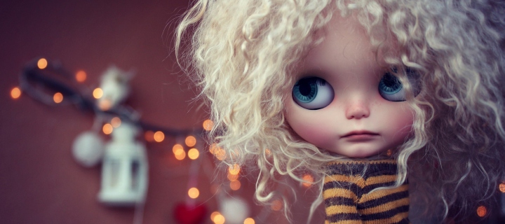 Screenshot №1 pro téma Cute Curly Doll 720x320