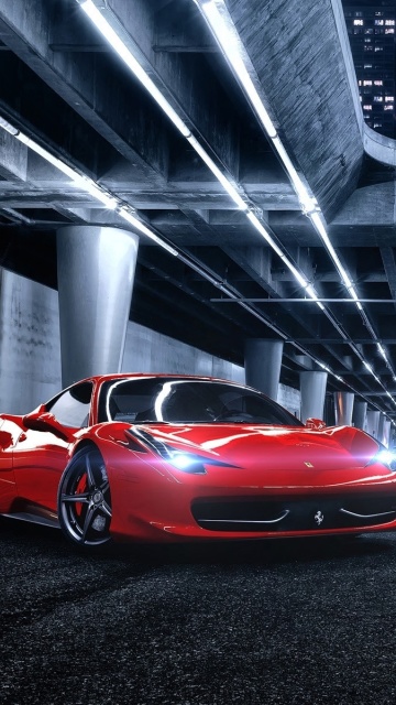 Fondo de pantalla Ferrari compare Maserati 360x640