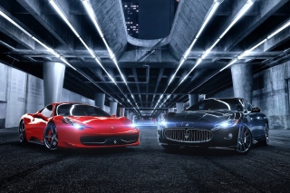 Ferrari compare Maserati Wallpaper for Android, iPhone and iPad