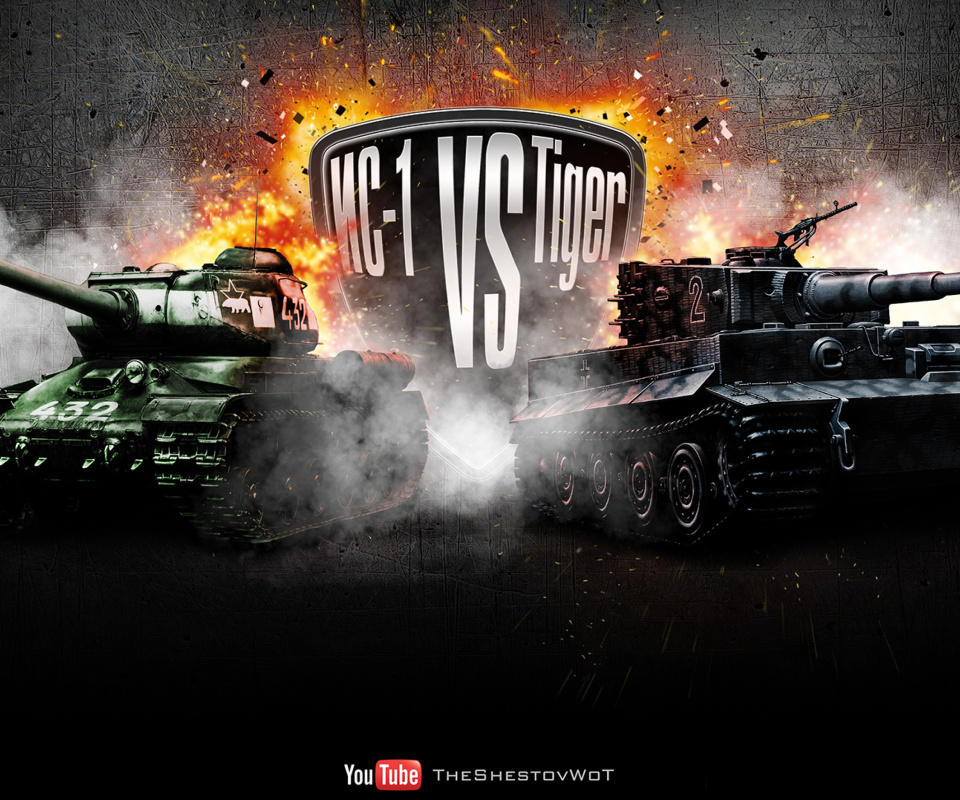 World of Tanks Tiger VS IC1 screenshot #1 960x800