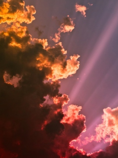 Screenshot №1 pro téma Colorful Clouds 240x320