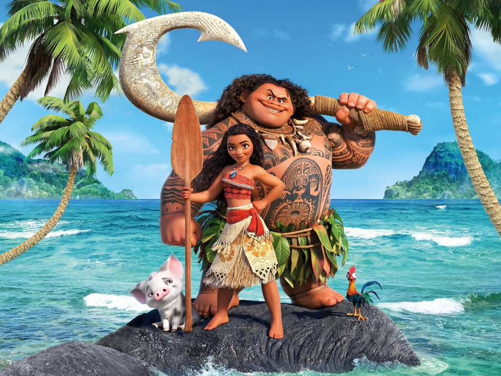 Sfondi Moana Cartoon 1024x768