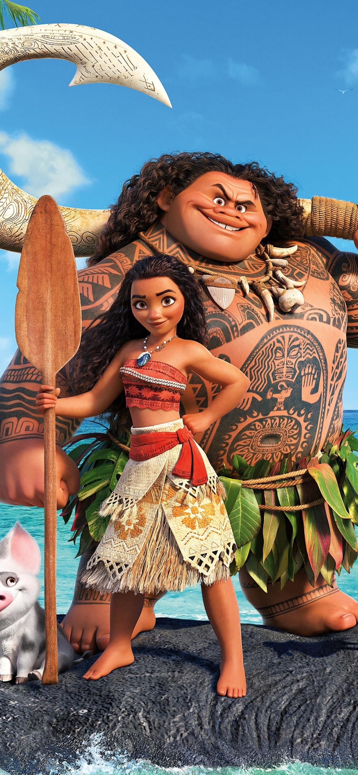 Moana Cartoon wallpaper 1170x2532