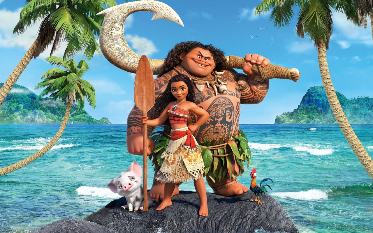 Moana Cartoon wallpaper 1280x800