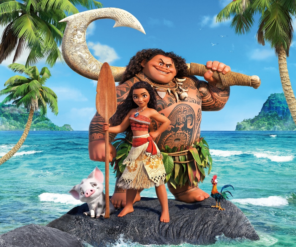 Fondo de pantalla Moana Cartoon 960x800