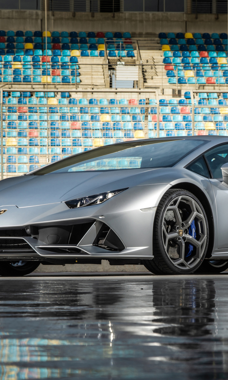 Das 2020 Lamborghini Huracan Evo Wallpaper 768x1280