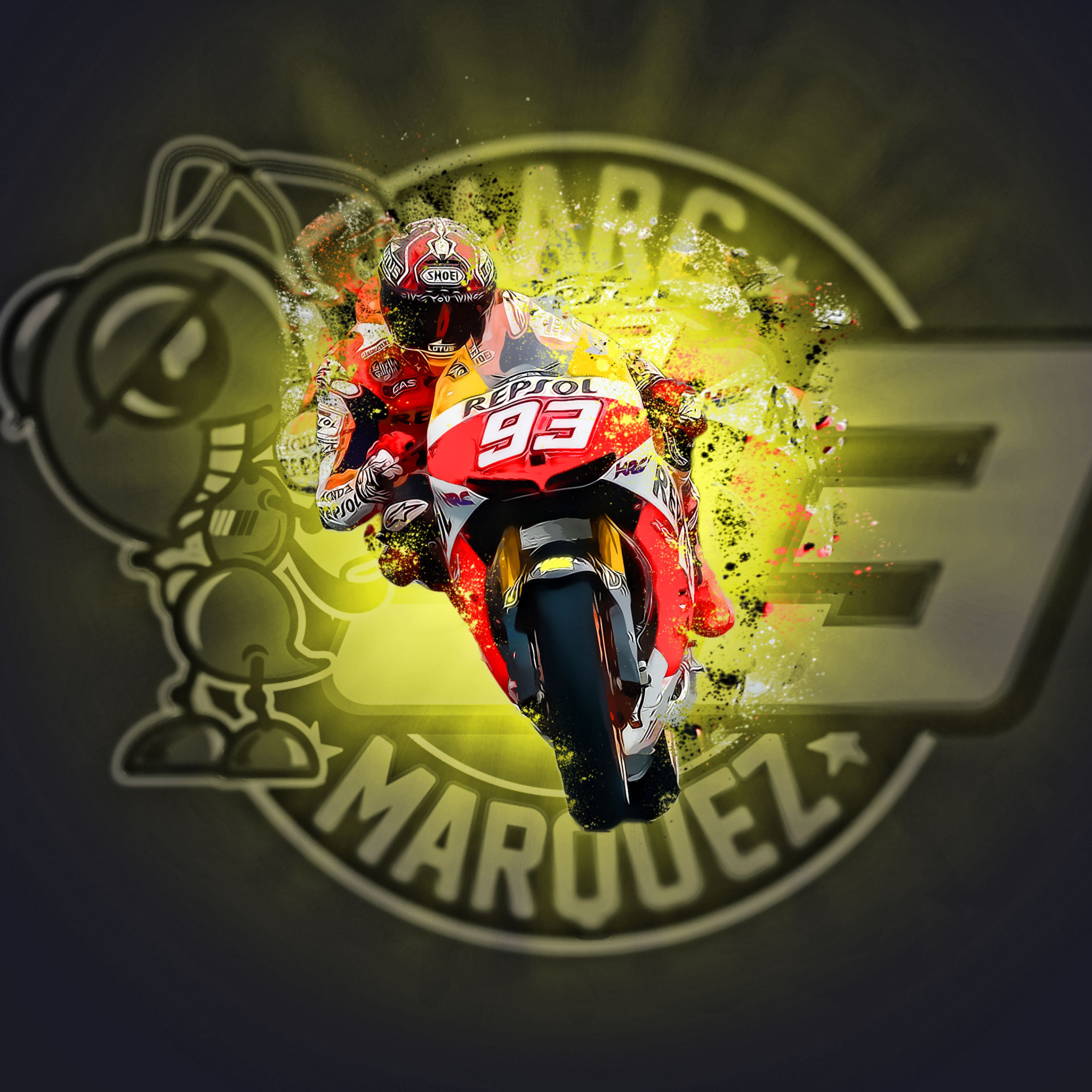 Screenshot №1 pro téma Marc Marquez - Moto GP 2048x2048
