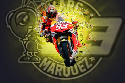 Sfondi Marc Marquez - Moto GP 480x320