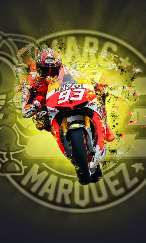Screenshot №1 pro téma Marc Marquez - Moto GP 480x800