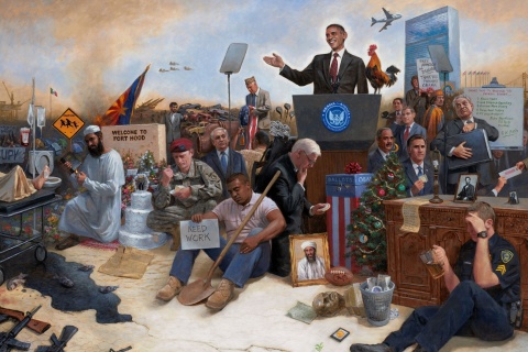 Das Obama USA President Wallpaper 480x320