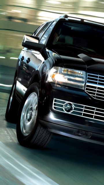 Обои Lincoln Navigator Black 360x640