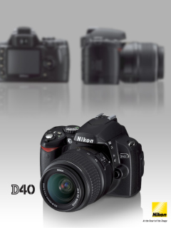 Das Nikon D40 Wallpaper 240x320