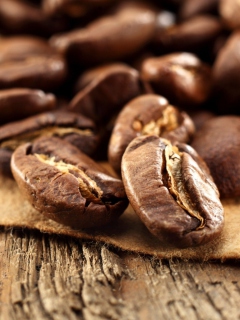 Das Roasted Coffee Beans Wallpaper 240x320