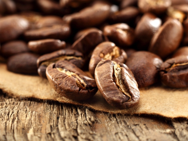 Das Roasted Coffee Beans Wallpaper 640x480