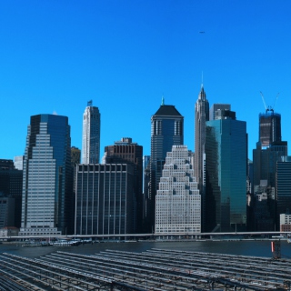 Kostenloses Manhattan Panoramic Wallpaper für 1024x1024