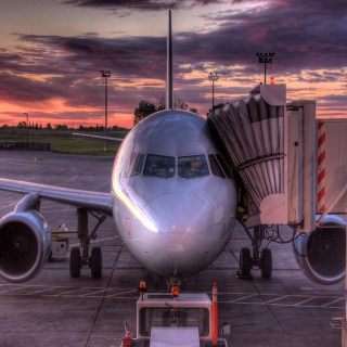Airplane In Airport - Obrázkek zdarma pro iPad 3