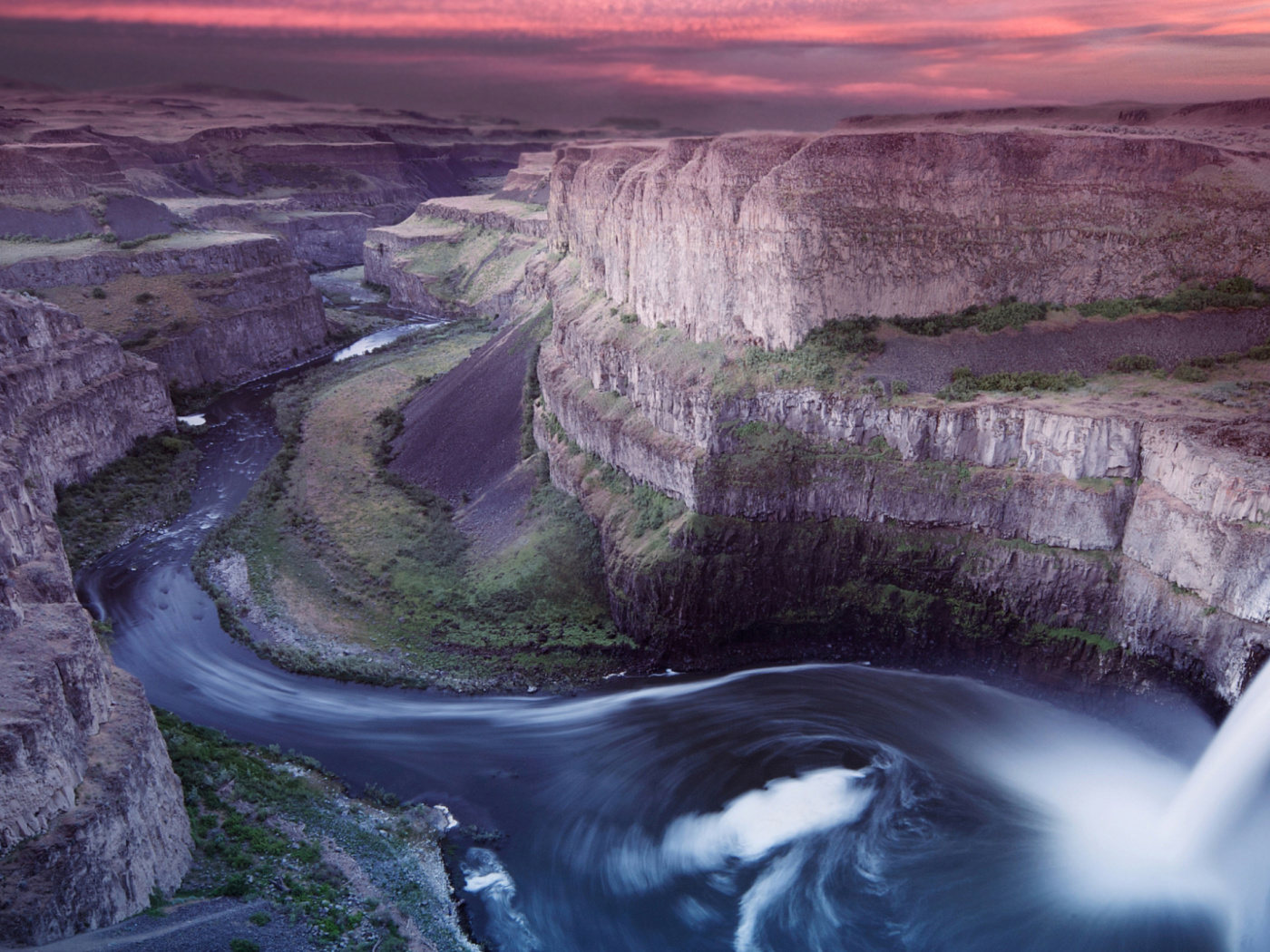 Screenshot №1 pro téma Palouse Falls Park in Washington 1400x1050