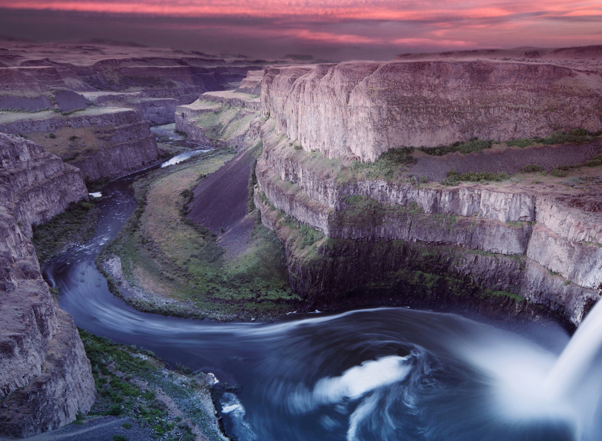 Sfondi Palouse Falls Park in Washington 1920x1408