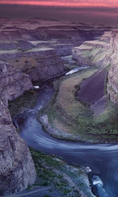 Fondo de pantalla Palouse Falls Park in Washington 240x400